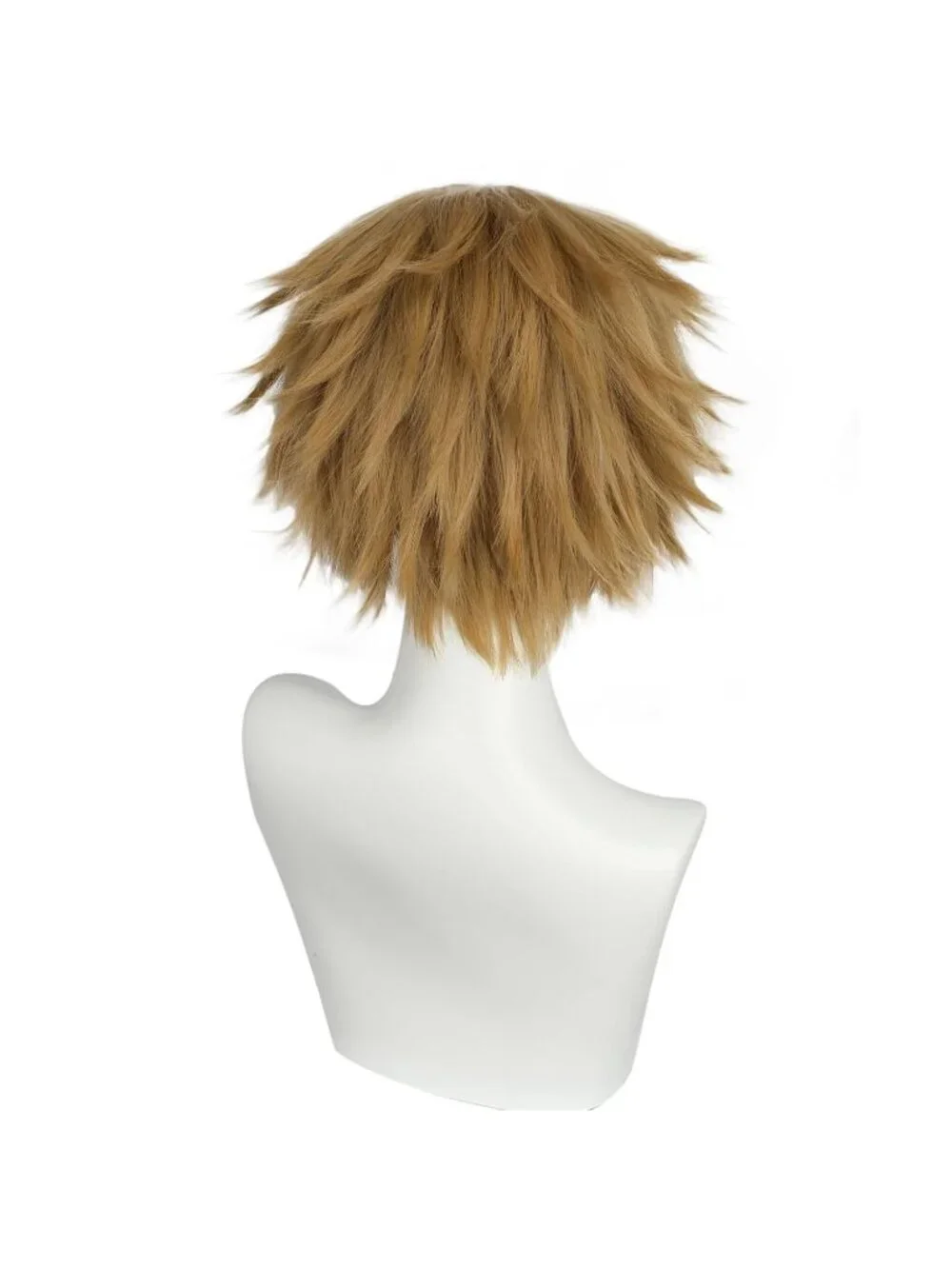 Men's Mixed Gold Synthetic Fiber Short Blonde Golden Cosplay Modern Wigs
